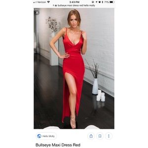 Hello Molly bullseye maxi dress red